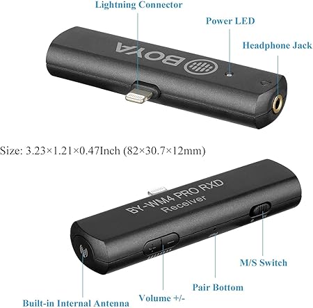 Boya By-Wm4 Pro Kit 2.4Ghz Dual-Channel Smart Phone Wireless Boya By-Wm4 Pro Kit 2.4Ghz Dual-Channel Smart Phone Wireless